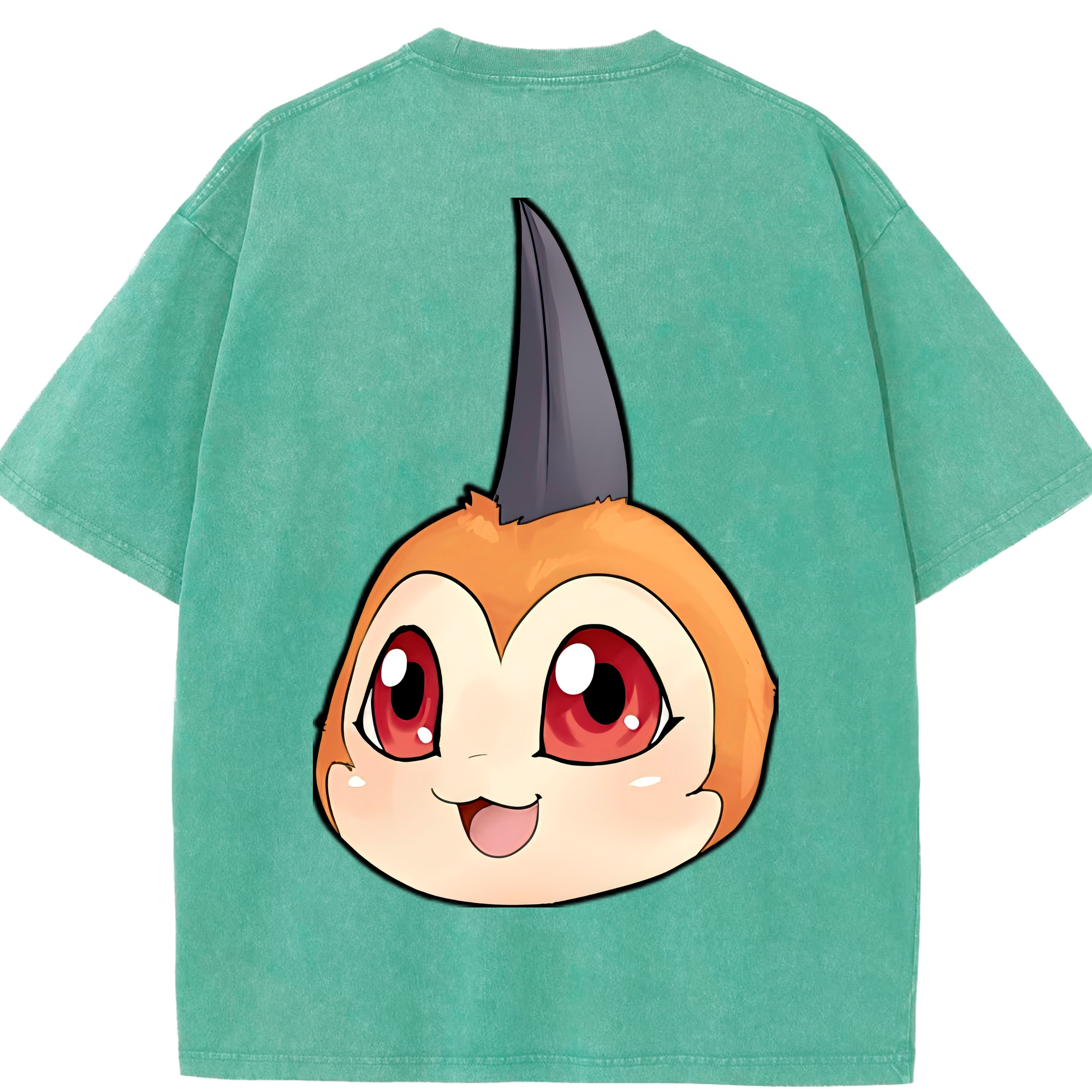 （画像用） Digimon デジタルモンスター/デジモン 綿100% ヴィンテージ風 半袖Tシャツ（背面プリント）